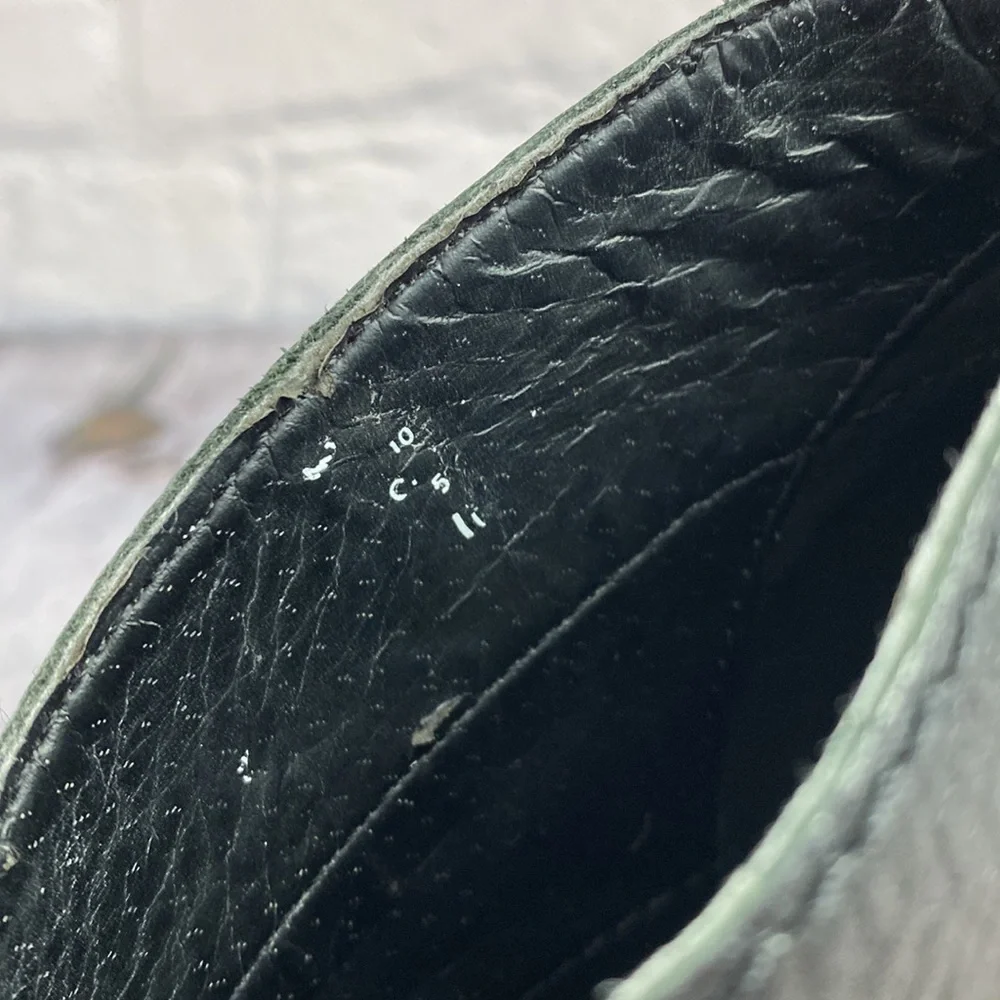 FOSSIL Black Leather & Suede Back Zip Up High Heels - Picture 13 of 17
